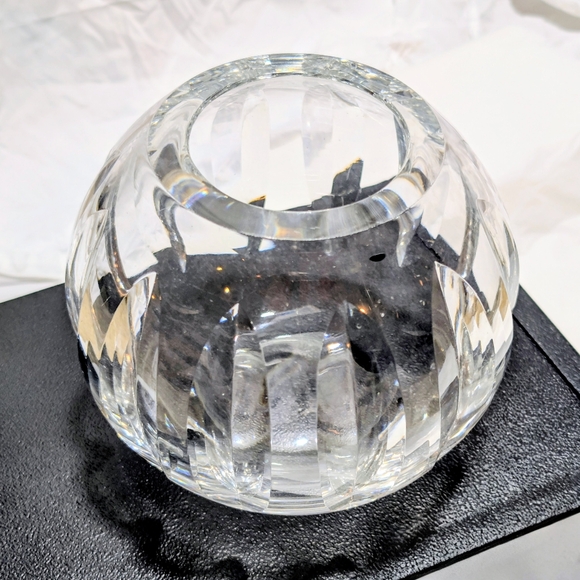 Large Vintage Hand-Cut Lead Crystal 7 Inch Rose Bowl Made in Poland - Picture 7 of 10